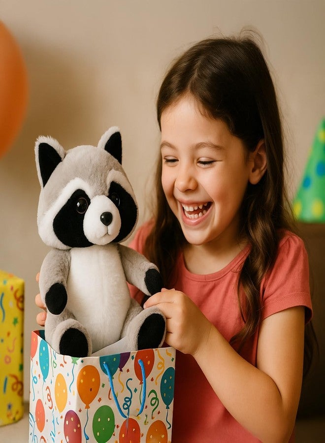 WEIGEDU Coon Raccoon Stuffed Animals, Raccoon Plush Toys for Boy Girl Kids Birthday, 12 inches - Image 3